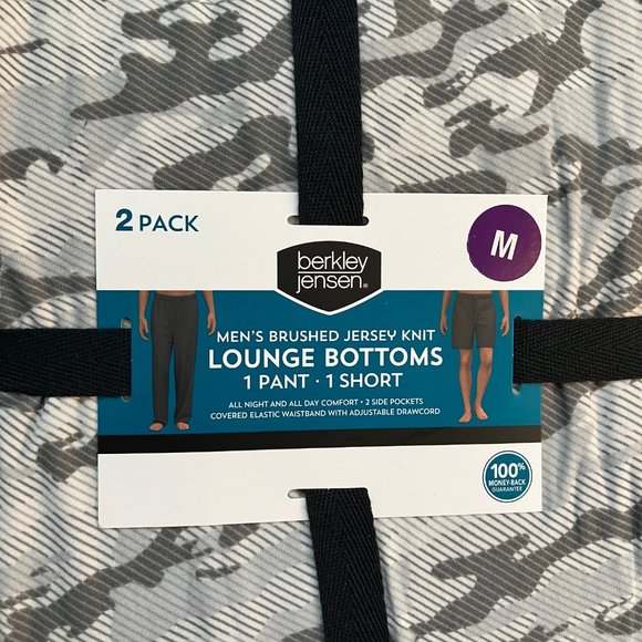 Berkley Jensen Other - Men's Brushed Jersey Knit Lounge Bottoms set 1 pant & 1 short NWT